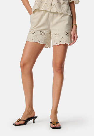 Pcalmina Embroidery Shorts