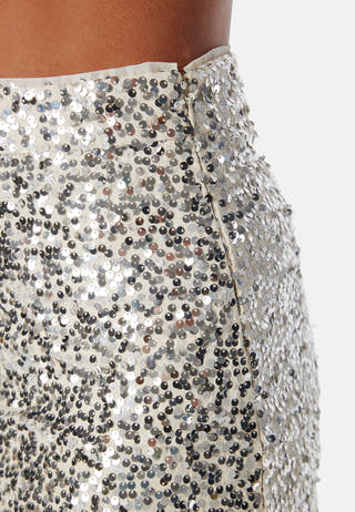 Pcbosy sequins High Waist skirt