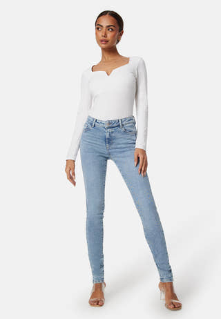 Pcdana Mid Waist Skinny Jeans