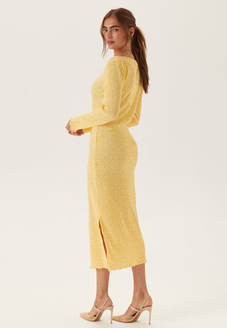 Pcflora Ls Midi Dress