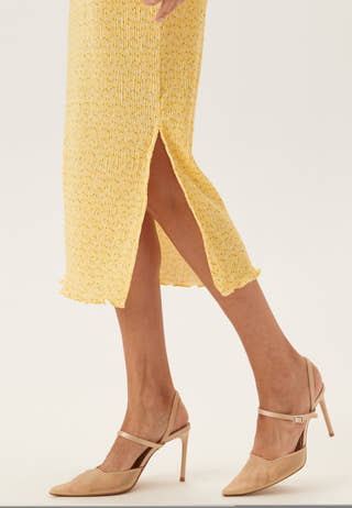 Pcflora Ls Midi Dress