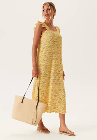 Pcflora Strap Flounce Dress