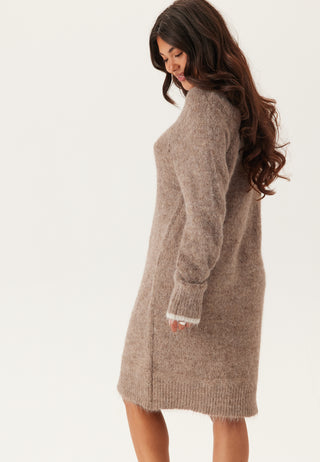 Pcivy Ls Contrast Strikket Kjole