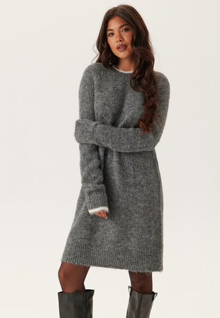 Pcivy Ls Contrast Knit Dress