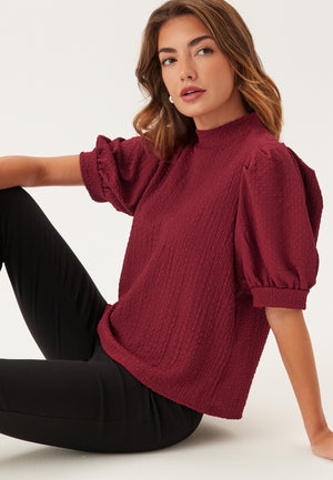 Pcjamal 2/4 High Neck Top