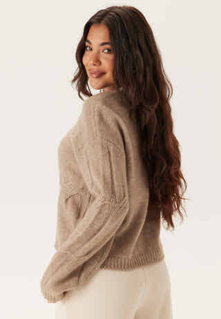 Pcjenna Ls O-neck Cable Knit