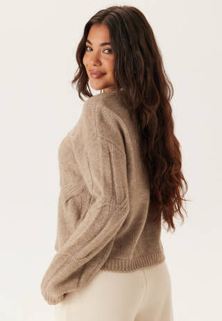 Pcjenna Ls O-neck Cable Knit