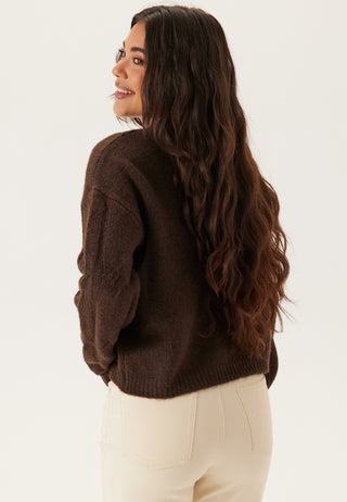 Pcjenna Ls O-neck Cable Knit