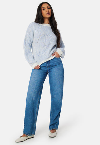 Pcjenna LS O-neck knit