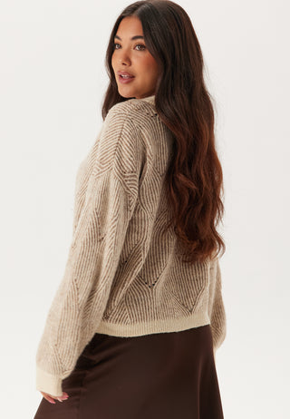 Pcjenna LS O-neck knit