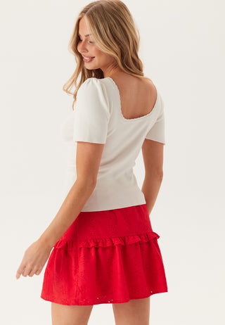 Pcjuline Ss Rev Strikket Topp