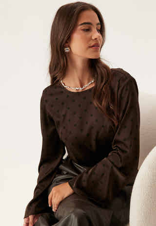 Pcjytta Ls Satin Top