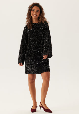 Pckam Ls Deep Back Bow Dress