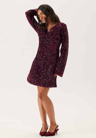 Pckam Ls V-neck New Dress Jrs