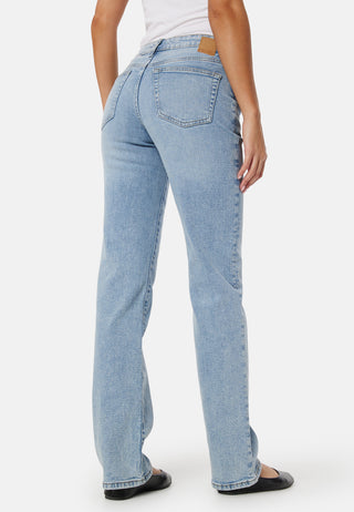 Pckelly Mid Waist Straight Jeans