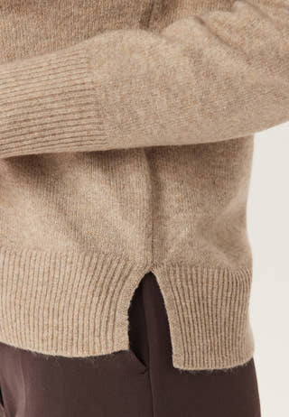 Pcmalou Ls O-neck Cutline Knit