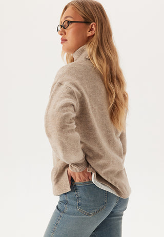 Pcmalou Ls Rollneck Knit