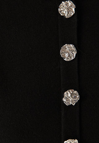 Pcmarie Ss O-neck Split Knit