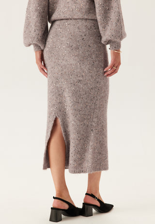 Pcmesva Hw Sequin Midi Knit Skirt