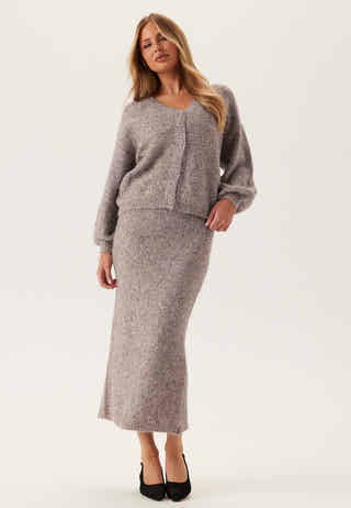 Pcmesva Ls Boxy Sequin Knit Cardigan