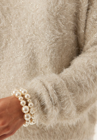 Pcmie Ls O-neck Knit