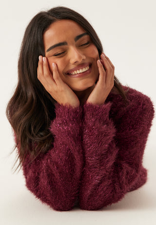 Pcmie Ls O-neck Knit