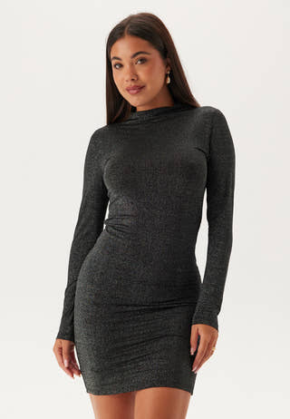 Pcmonica Ls Glitter Dress