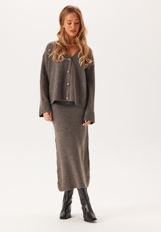 Pcnuna Mw Ankel Slit Knit Skir