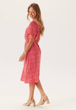 Pcnya Ss V-neck Midi Dress