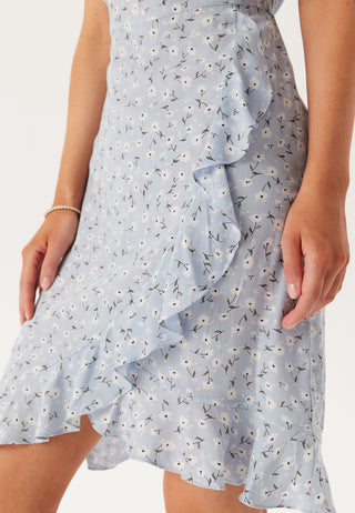 Pcnya Strap Flounce Kjole