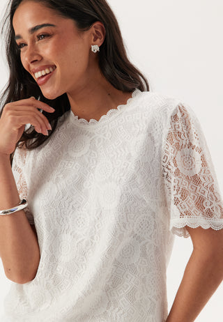 Pcolline Short Sleeve Lace Top