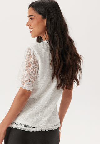 Pcolline Ss Lace Top