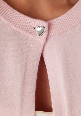 Pcorina Ls O-neck Knit Cardigan