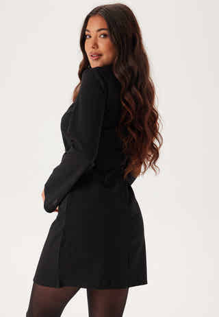 Pcpaige Reem Ls Mock Neck Dres