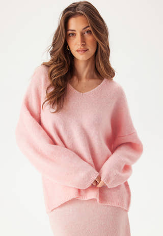 Pcpam Ls V-neck Oversize Knit