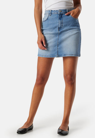 Pcpeggy HW Denim Skirt