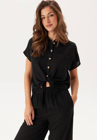 Pcpia Ss Tie Shirt Wvn Noos