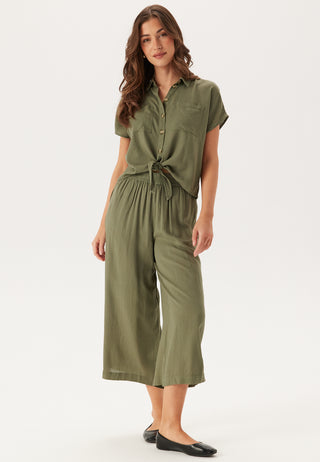 Pcpia Ss Tie Shirt Wvn Noos