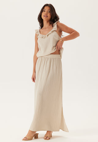 Pcsastina Hw Maxi Slit Skirt