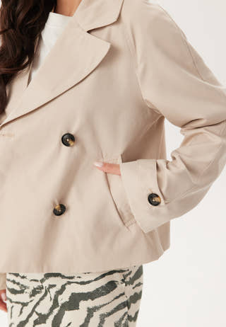 Pcscarlett Ls Short Trenchcoat