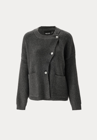 Pcsiga Ls Overlap Knit Cardiga