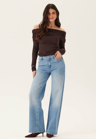 Pcsilke Mw Wide Jeans Noos