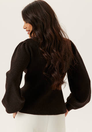 Pcsilly Ls Puff Knit Cardigan