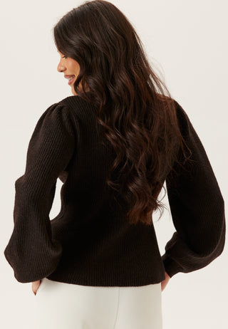 Pcsilly Ls Puff Knit Cardigan