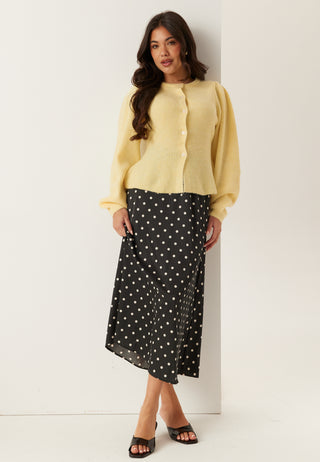 Pcsilly Ls Puff Knit Cardigan