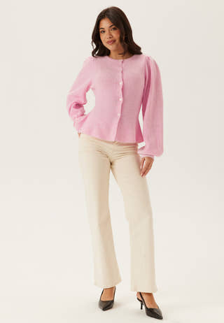 Pcsilly Ls Puff Knit Cardigan