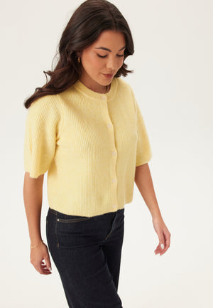 Pcsilly Ss O-neck Knit Cardiga