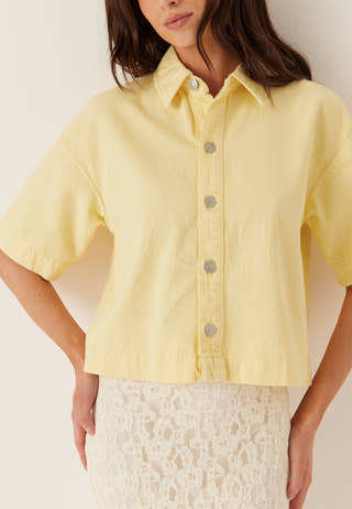 Pcsky Ss A-shape Denim Top