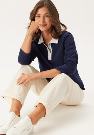 Pctinori Ls Polo Sweatshirt