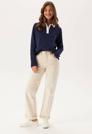 Pctinori Ls Polo Sweatshirt